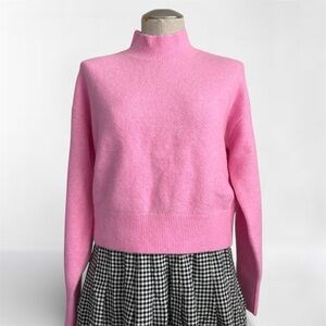 And Other Stories Mock Neck Sweater in Pink Size S NWT